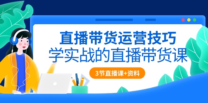 （10229期）直播带货运营技巧，学实战的直播带货课（3节直播课+配套资料）-东坡聊项目