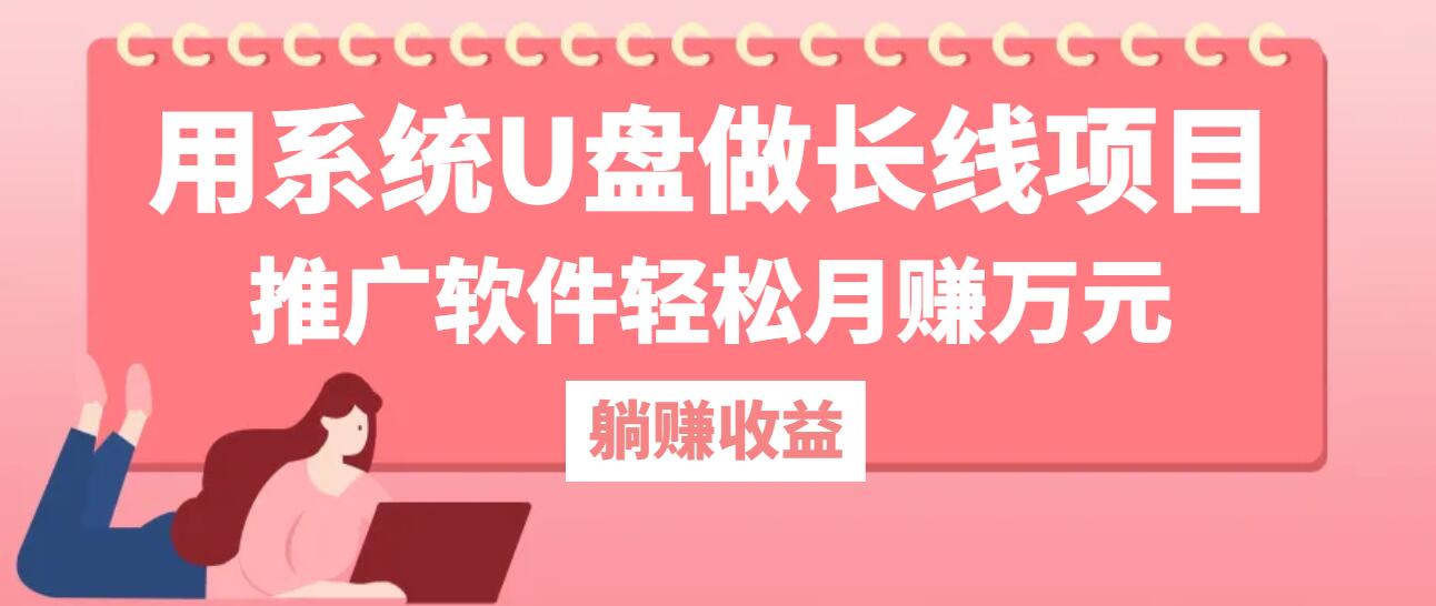 用系统U盘做长线项目，推广软件轻松月赚万元(附制作教程+软件-孔明聊项目