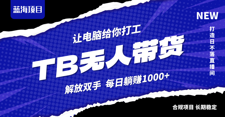 淘宝无人直播最新玩法，不违规不封号，轻松月入3W+-孔明聊项目