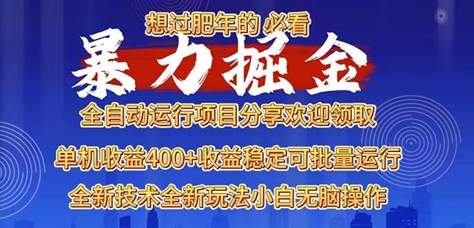 （13675期）2025暴力掘金项目，想过肥年必看！-孔明聊项目