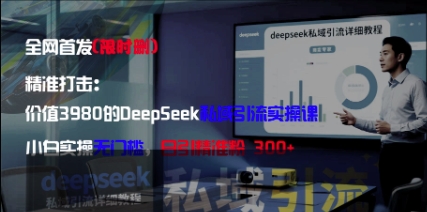精准打击:价值3980的DeepSeek私域引流实操课,小白实操无门槛,日引精准粉300+-孔明聊项目