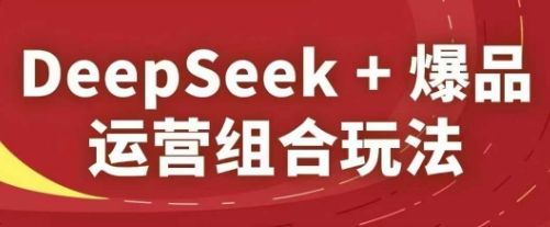 DeepSeek+爆品运营组合玩法，2025淘系精品课-孔明聊项目