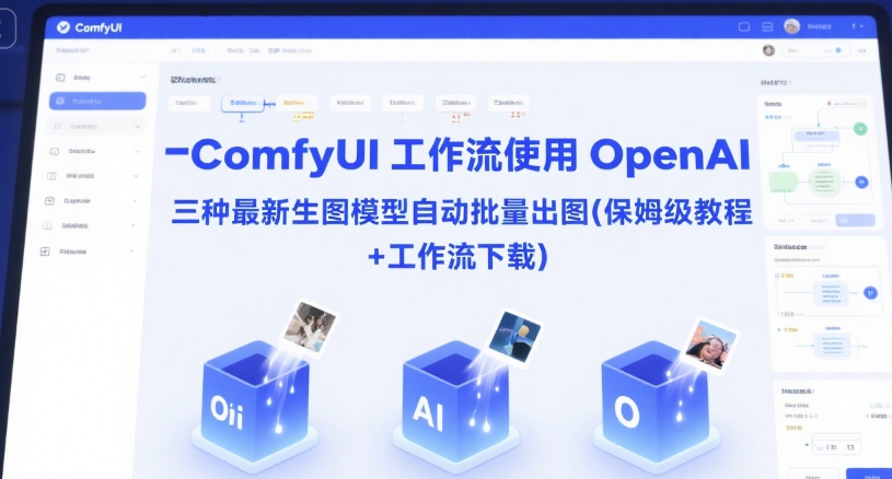 ComfyUI 工作流使用 OpenAI 三种最新生图模型自动批量出图(保姆级教程+工作流下载)-孔明聊项目