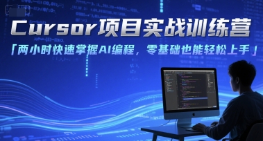 Cursor项目实战训练营，两小时快速掌握AI编程，零基础也能轻松上手-孔明聊项目