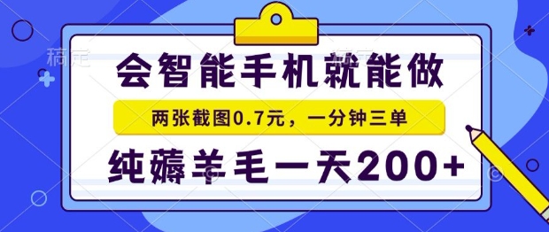 2025年零撸手机项目,二十秒一单,纯薅羊毛,一天200+做就有【揭秘】-孔明聊项目