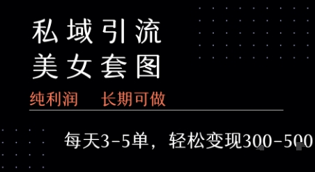 私域卖套图每天3-5单 每单利润99-2张+-孔明聊项目