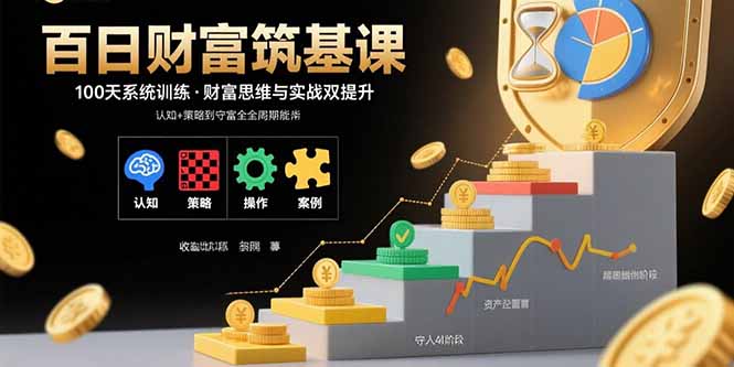 百日财富筑基课：认知+策略+实操+案例拆解 实现从创富到守富全周期能力-孔明聊项目