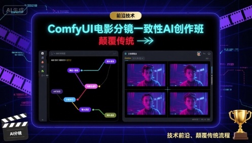 ComfyUI电影分镜一致性AI创作班，前沿技术，颠覆传统-孔明聊项目