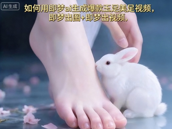 如何用即梦ai生成爆款玉足美足视频，即梦出图+即梦出视频，快速涨粉-孔明聊项目