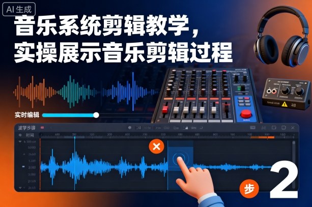 音乐系统剪辑教学，实操展示音乐剪辑过程-孔明聊项目