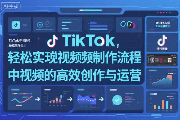 TikTok中视频制做流程,轻松实现Tk中视频的高效创作与运营-孔明聊项目