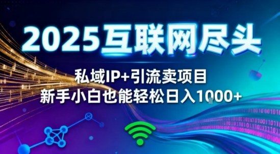 2025网创尽头王炸项目!私域IP+精准引流,新手小白在家躺賺日入1k,零经验也能上手【揭秘】-孔明聊项目