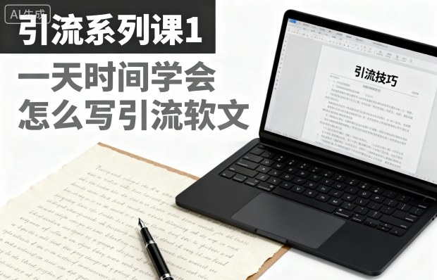 引流系列课1,一天时间学会怎么写引流软文-孔明聊项目