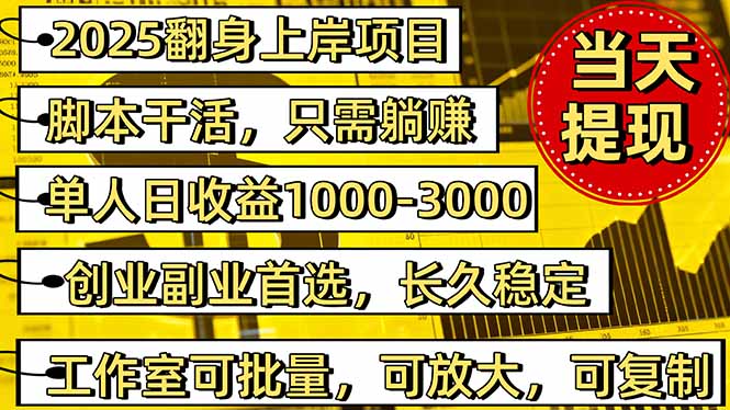 2025翻身上岸项目脚本干活,内部客户经理内部开号,单人日收益1000-300…-孔明聊项目