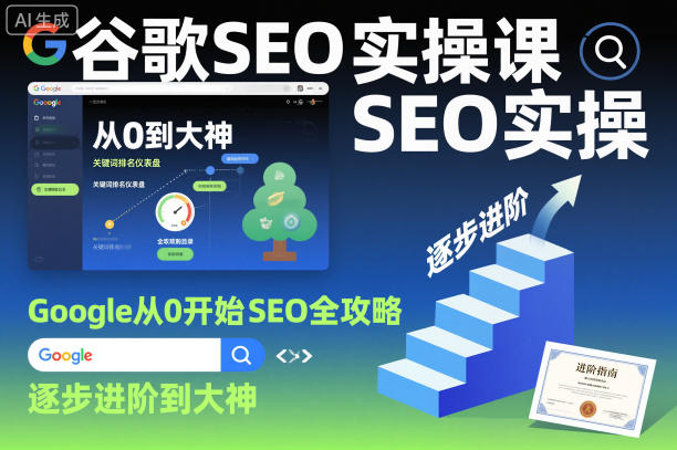 谷歌SEO实操课,Google从0开始SEO全攻略,逐步进阶到大神-孔明聊项目