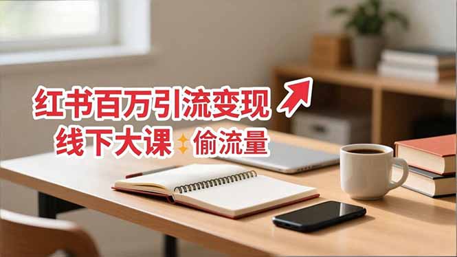 小红书百万引流变现-11月线下大课:分享从0到百万引流路径,手把手教偷流量、拿结果-孔明聊项目