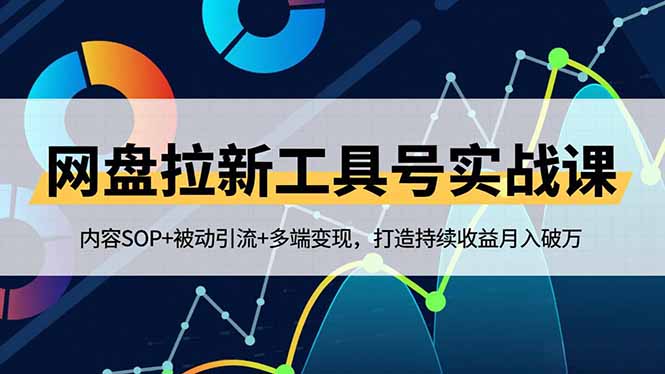 网盘拉新工具号实战课，内容SOP+被动引流+多端变现，打造持续收益月入破万-孔明聊项目