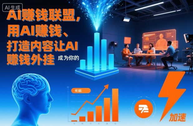 AI賺钱联盟，用AI賺钱、打造内容让AI成为你的賺钱外挂-孔明聊项目
