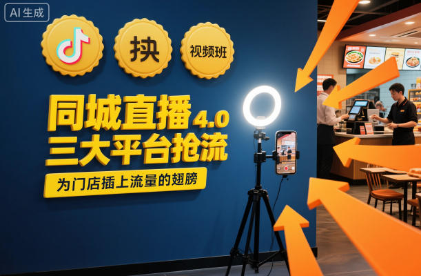 同城直播实操班4.0，三大平台抢流，为门店插上流量的翅膀-孔明聊项目