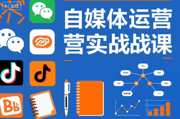 自媒体运营实战课，掌握一套系统的自媒体运营底层方法论，成为优秀的内容创作者-孔明聊项目