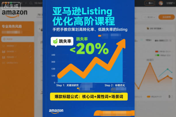 亚马逊Listing优化高阶课程，手把手教你策划高转化率、低跳失率的listing-孔明聊项目