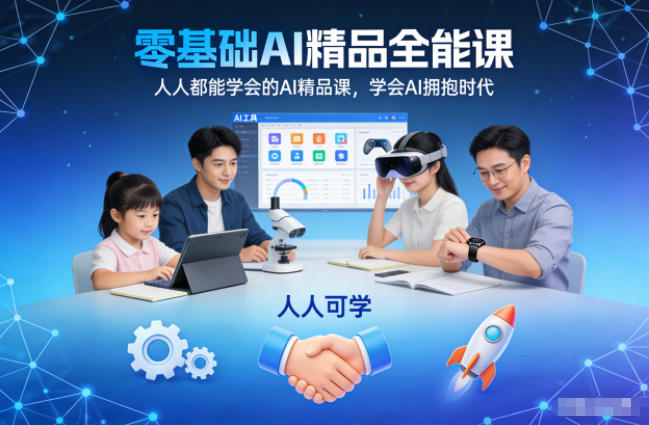 零基础AI精品全能课，人人都能学会的AI精品课，学会AI拥抱时代-孔明聊项目