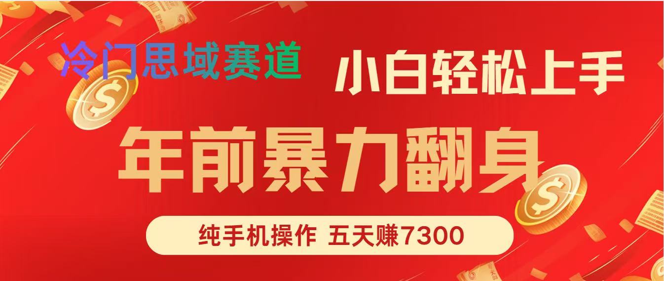 年前爆火项目，5天赚了7300-孔明聊项目