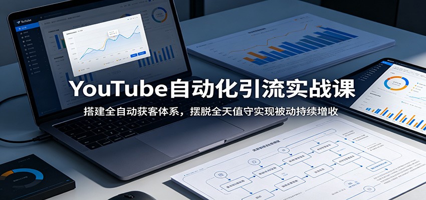 YouTube自动化引流实战课：搭建全自动获客体系，摆脱全天值守实现被动持续增收-孔明聊项目
