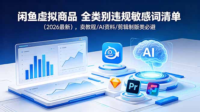 闲鱼虚拟商品 全类别违规敏感词清单(2026最新-孔明聊项目